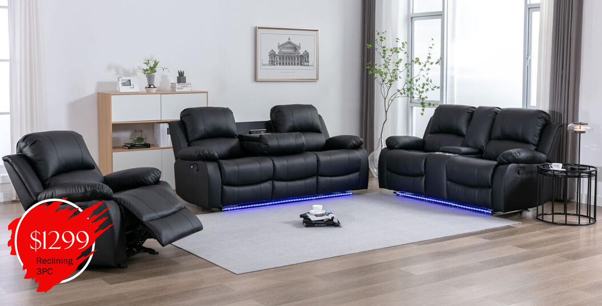 3pc Reclining Set