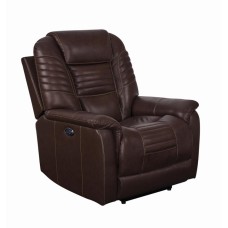 P3 Recliner - Brown Leather